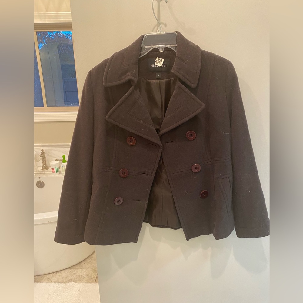 Nine West women’s pea coat size 8
